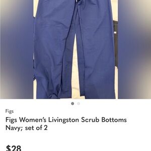 Figs Women's Livingston Scrub Bottoms in Blue